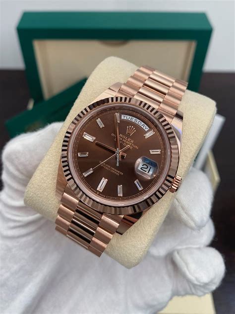 rose gold rolex day date chocolate|Rolex Day-Date chrono24.